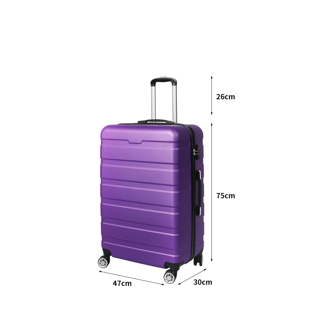 Slimbridge 28" Luggage Case Suitcase Purple 28 inch - Image 2