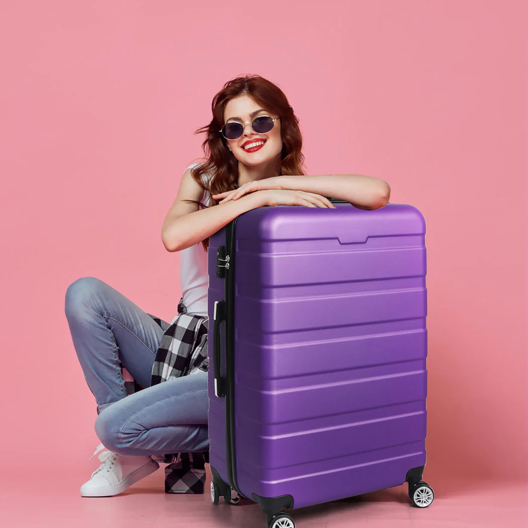 Slimbridge 28" Luggage Case Suitcase Purple 28 inch - Image 6