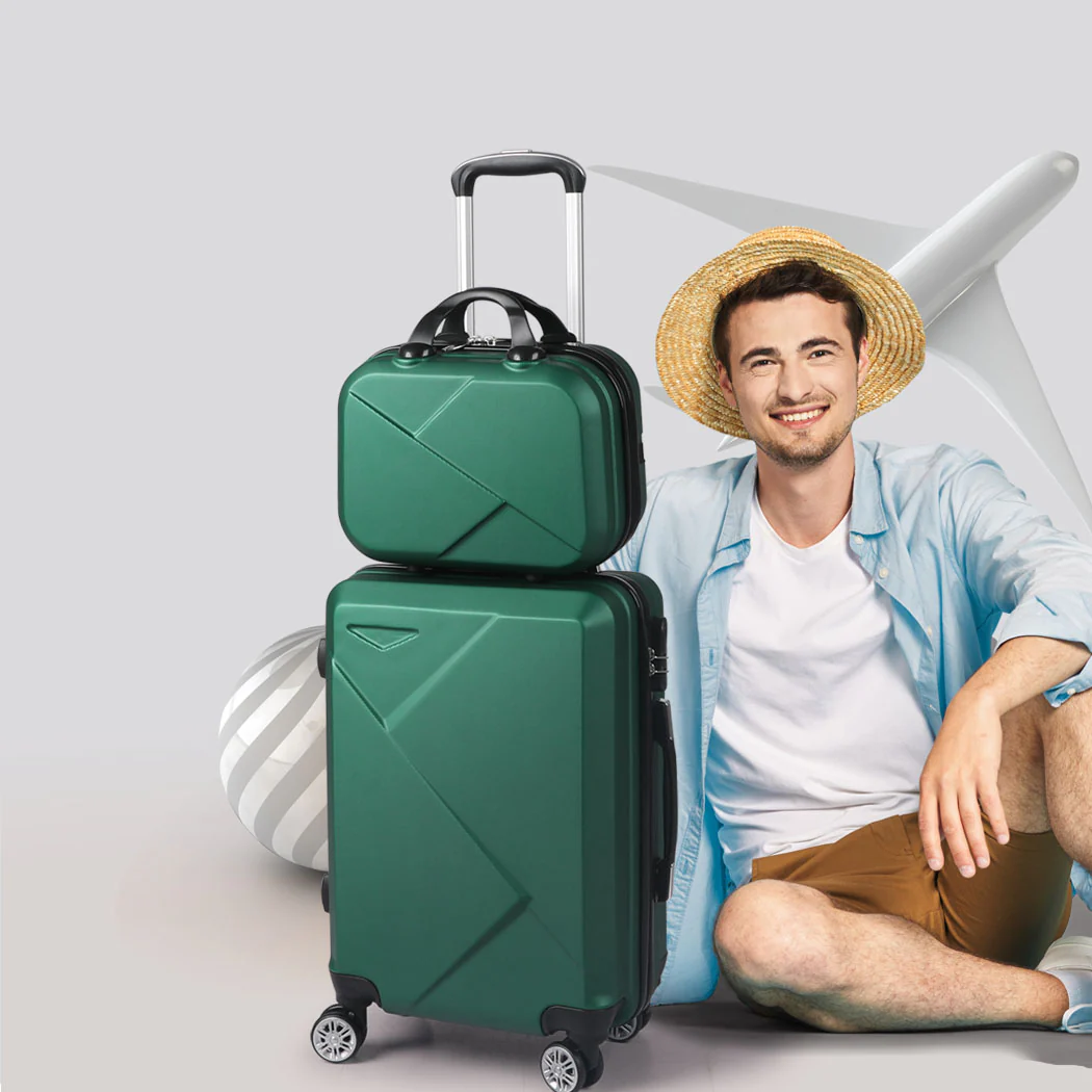 Slimbridge 2pcs 20"Travel Luggage Set Green - Image 6