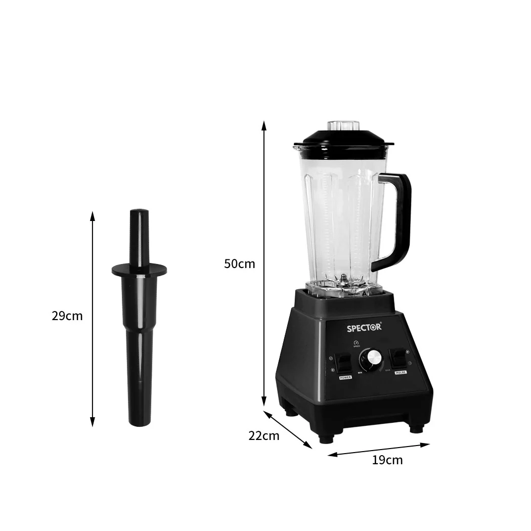 Spector 2L Commercial Blender Mixer Black - Image 2