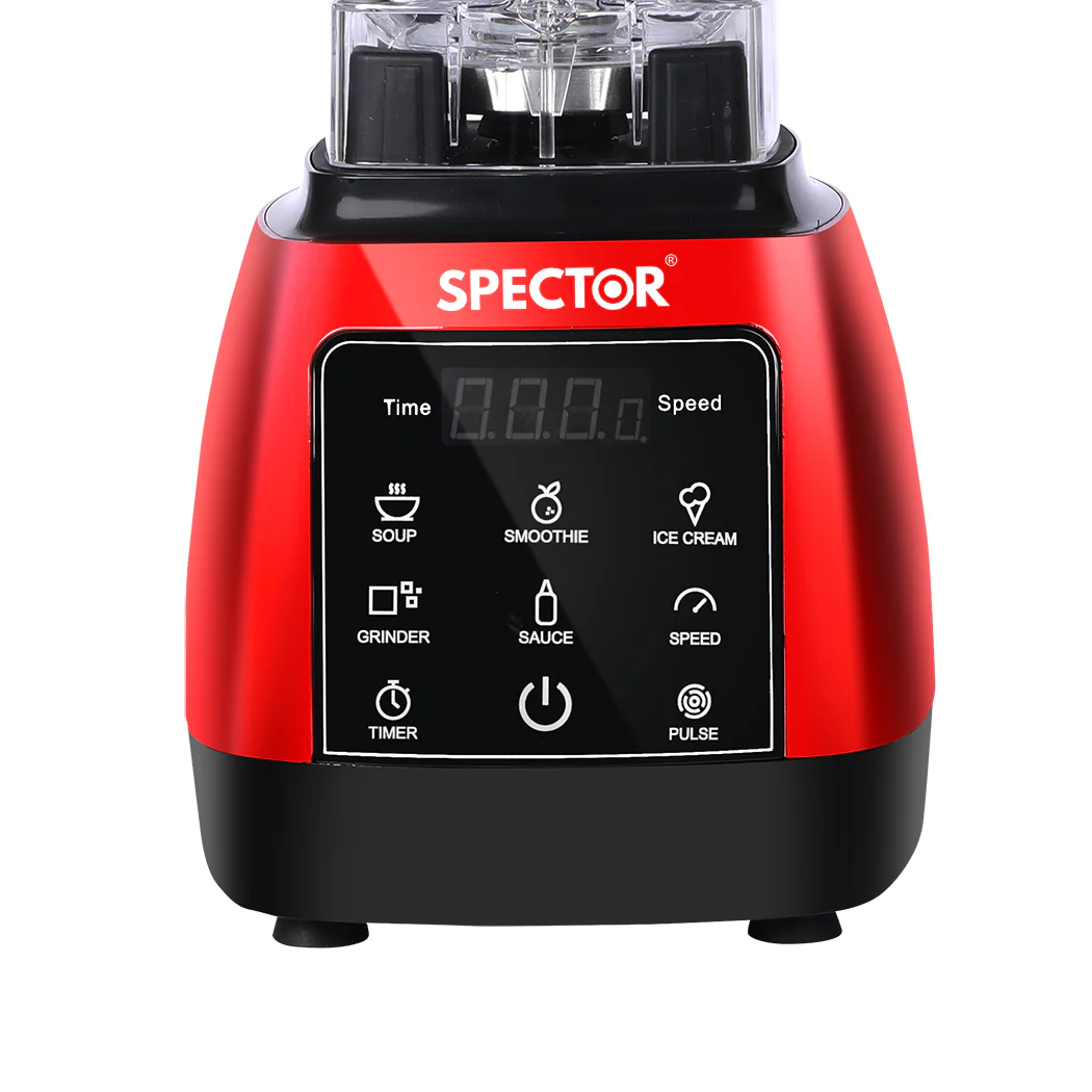 Spector 2L Commercial Blender Mixer Red - Image 3