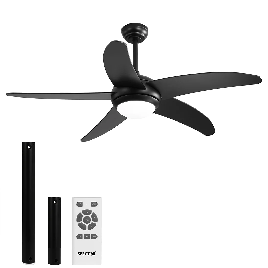 Spector 52'' Ceiling Fan LED Light DC Black - Image 8