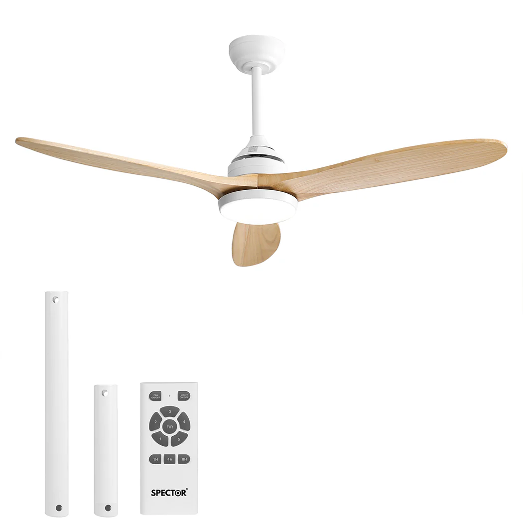 Spector 52'' Ceiling Fan LED Light DC Natural - Image 8