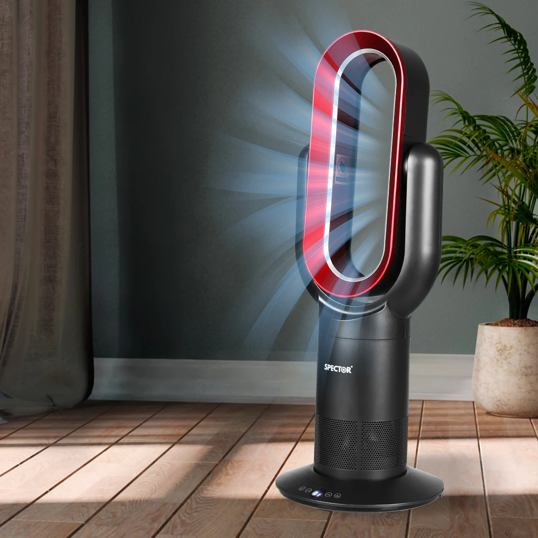 Spector Bladeless Fan Cooler Heater Red - Image 6