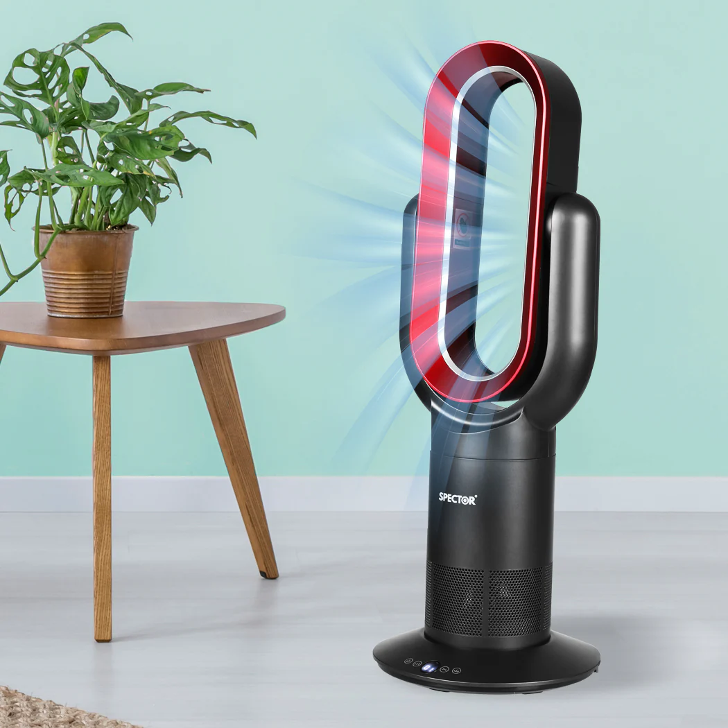Spector Bladeless Fan Cooler Heater Red - Image 7