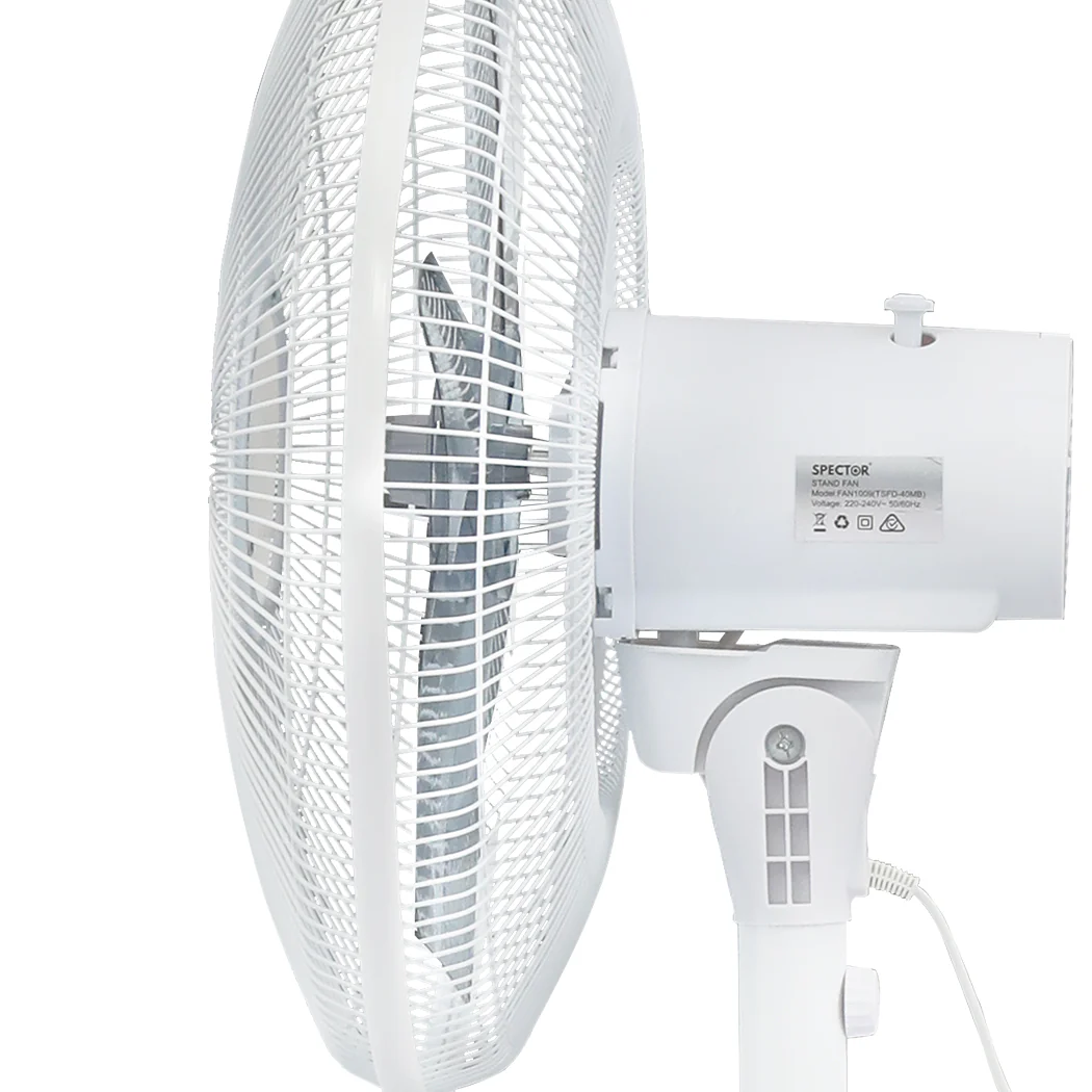 Spector Pedestal Floor Fan Portable White - Image 5