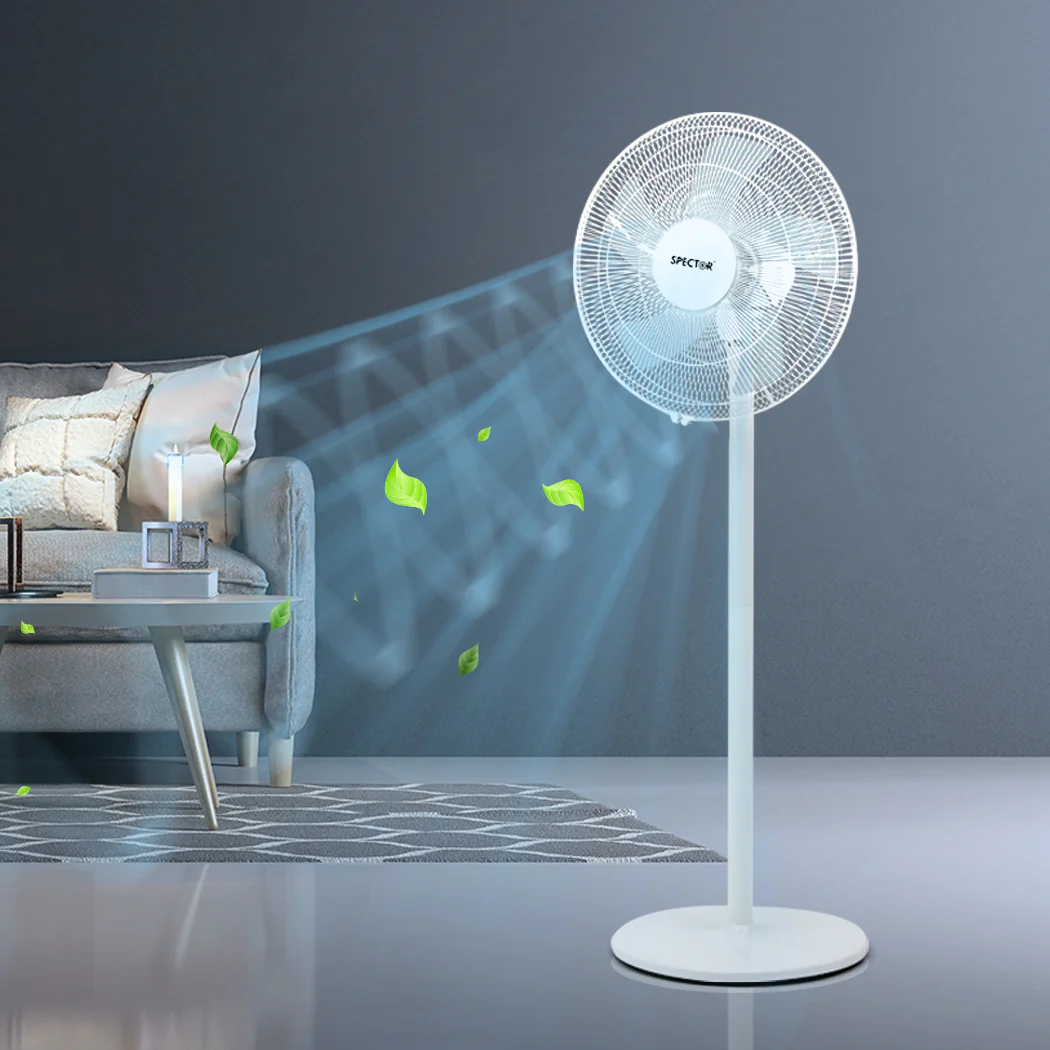 Spector Pedestal Floor Fan Portable White - Image 7