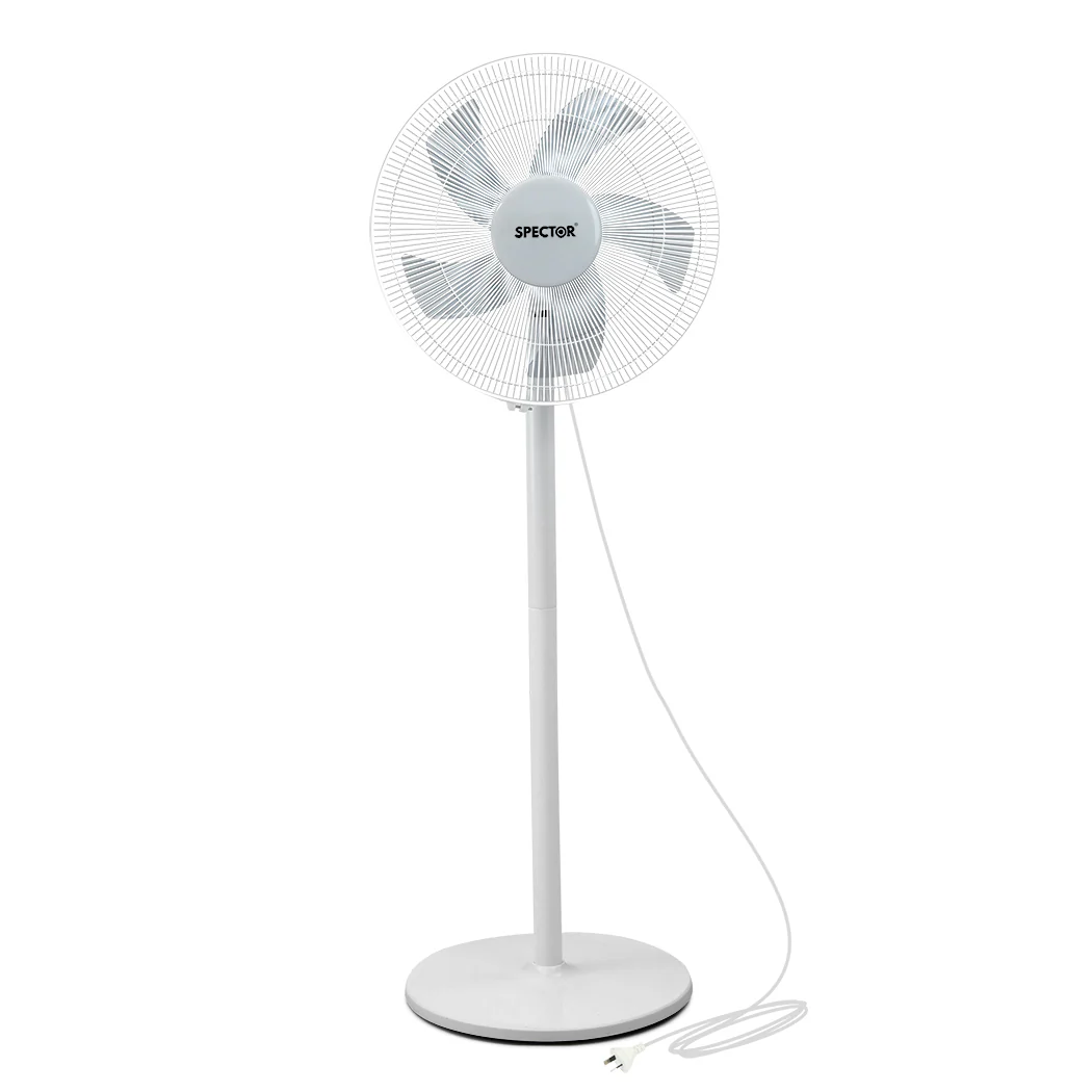 Spector Pedestal Floor Fan Portable White - Image 8