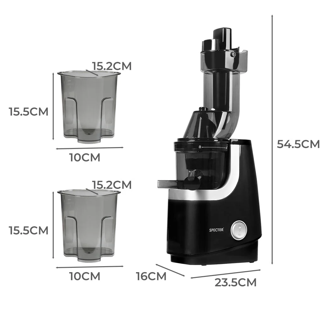 Spector Slow Juicer Cold Press Whole Black - Image 2