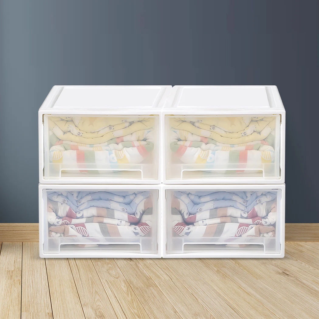 Storage Drawers Large Stackable Containers L 3PK - Image 7
