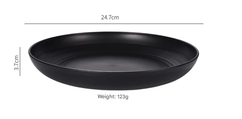 Stylish Dark Grey Wheat Straw Dinnerware Set - 24 Pieces Including Plates, Bowls & Cups - Image 3