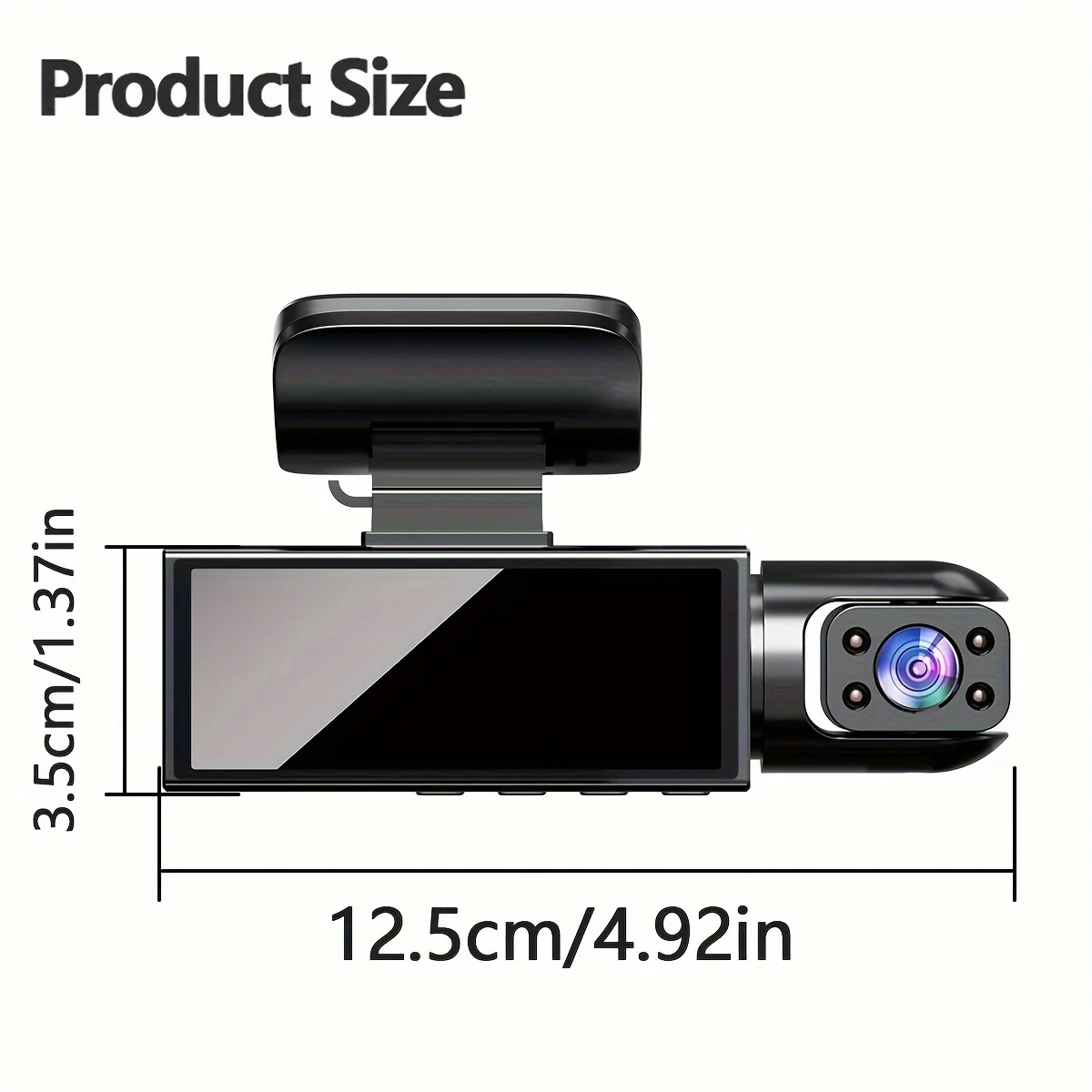 Super Memory Triple Cam Dash Cam! 32GB storage + 1080P HD triple lens, 170¬¨¬®¬¨¬Æ‚Äö√Ñ√∂‚àö‚Ä†‚àö¬™ panoramic coverage of front, cabin, and rear, 24/7 protection for your safe journey. - Image 2
