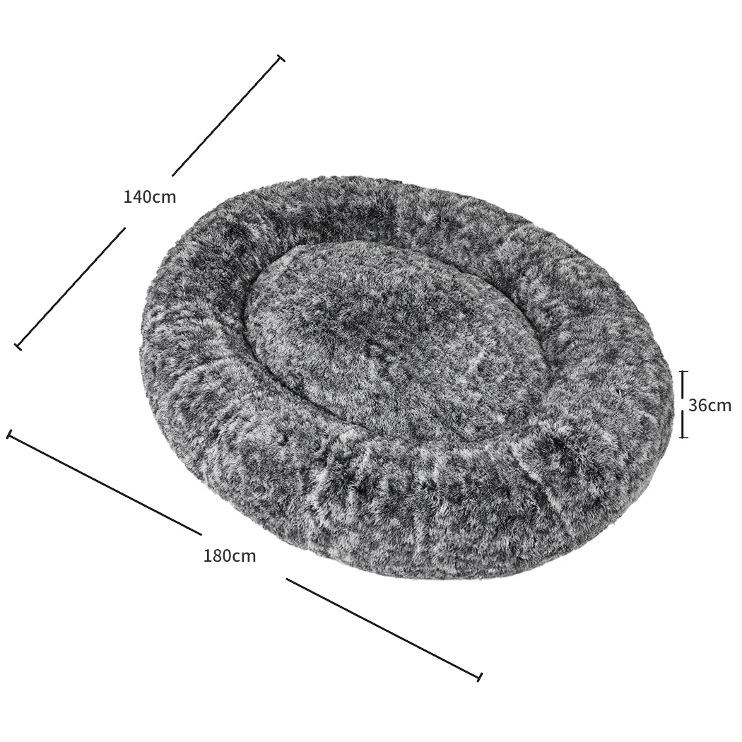 TheNapBed Human Size Pet Bed Calming Charcoal - Image 2