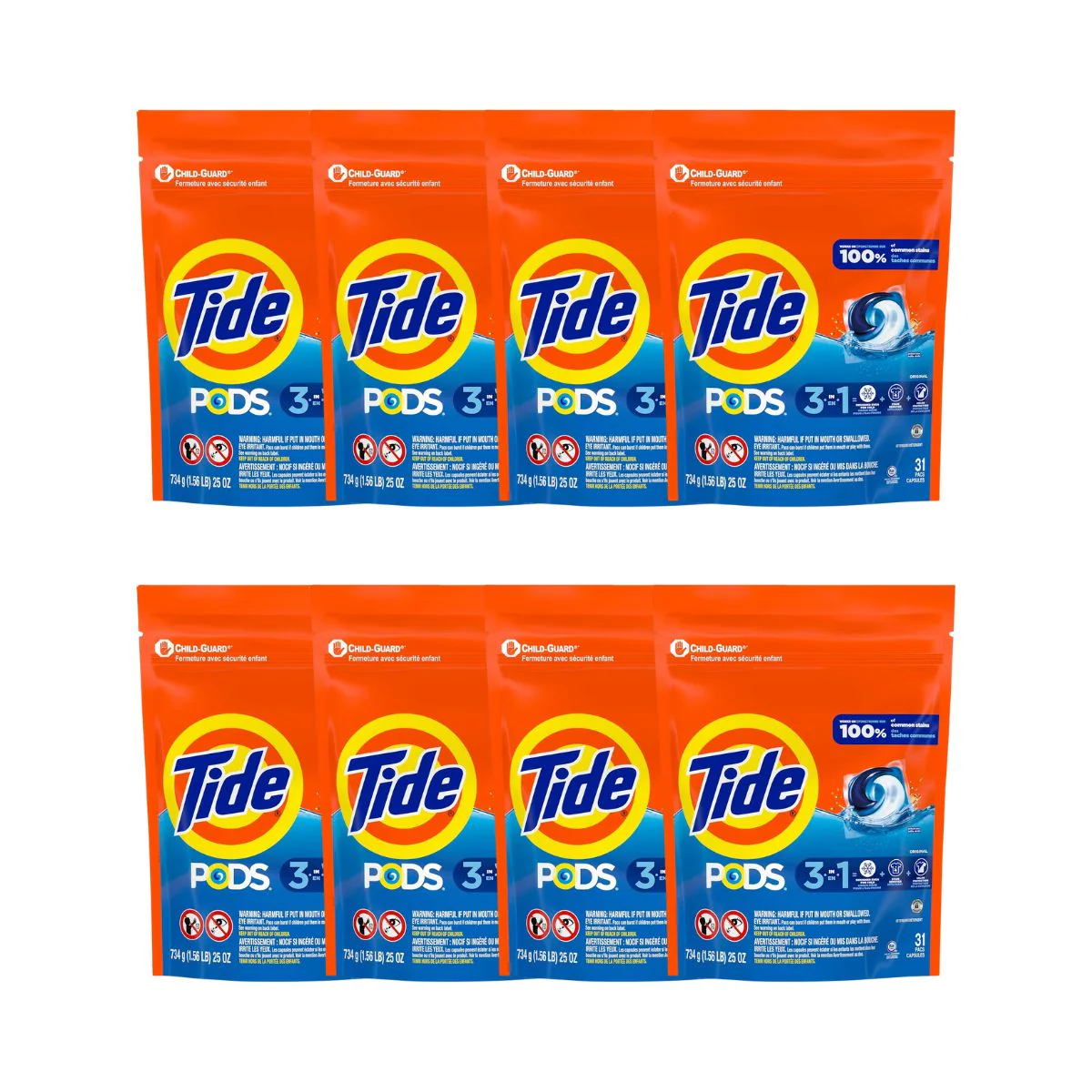 Tide 3in1 248 Clean Breeze Laundry Pods - Image 2