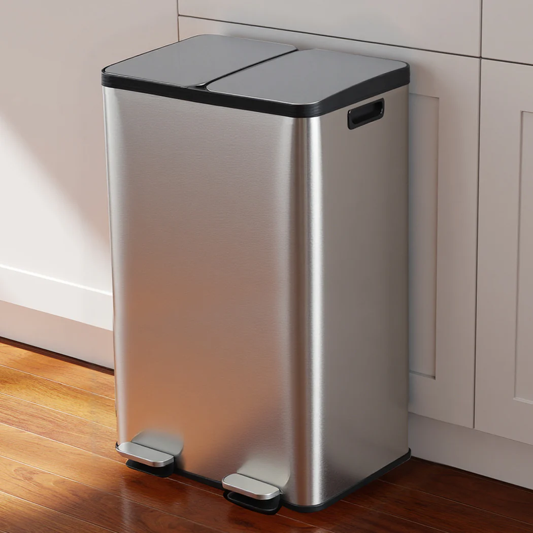 Toque 60L Pedal Bin Kitchen Waste Can Recycling Dustbin - Image 7