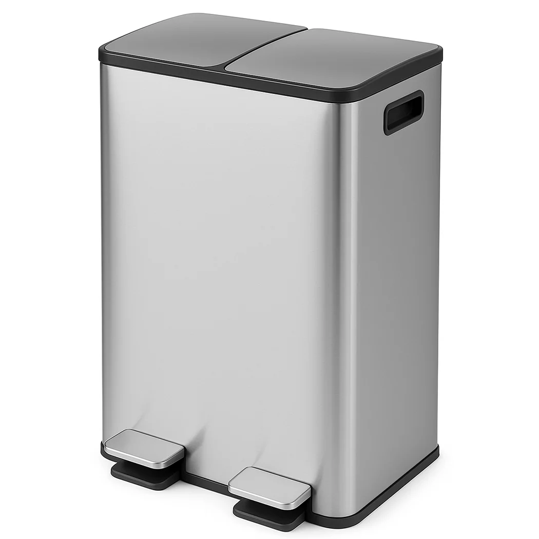 Toque 60L Pedal Bin Kitchen Waste Can Recycling Dustbin - Image 9
