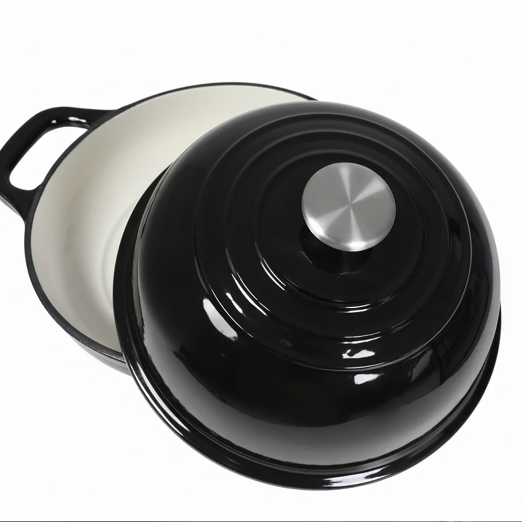 Toque Enamelled Cast Iron Dutch Oven Pot Sourdough Bread Baking Kitchen 24cm - Image 5