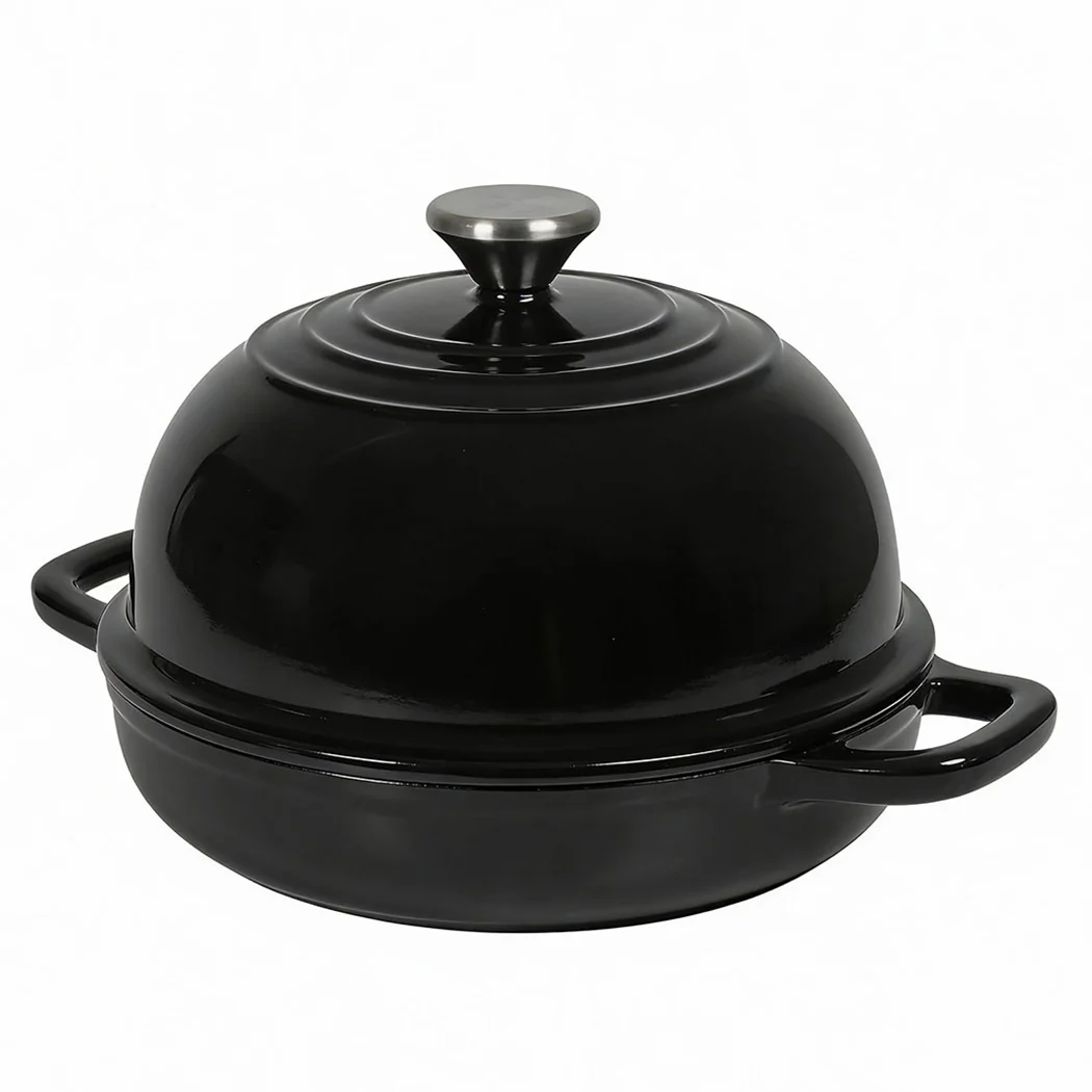 Toque Enamelled Cast Iron Dutch Oven Pot Sourdough Bread Baking Kitchen 24cm - Image 8