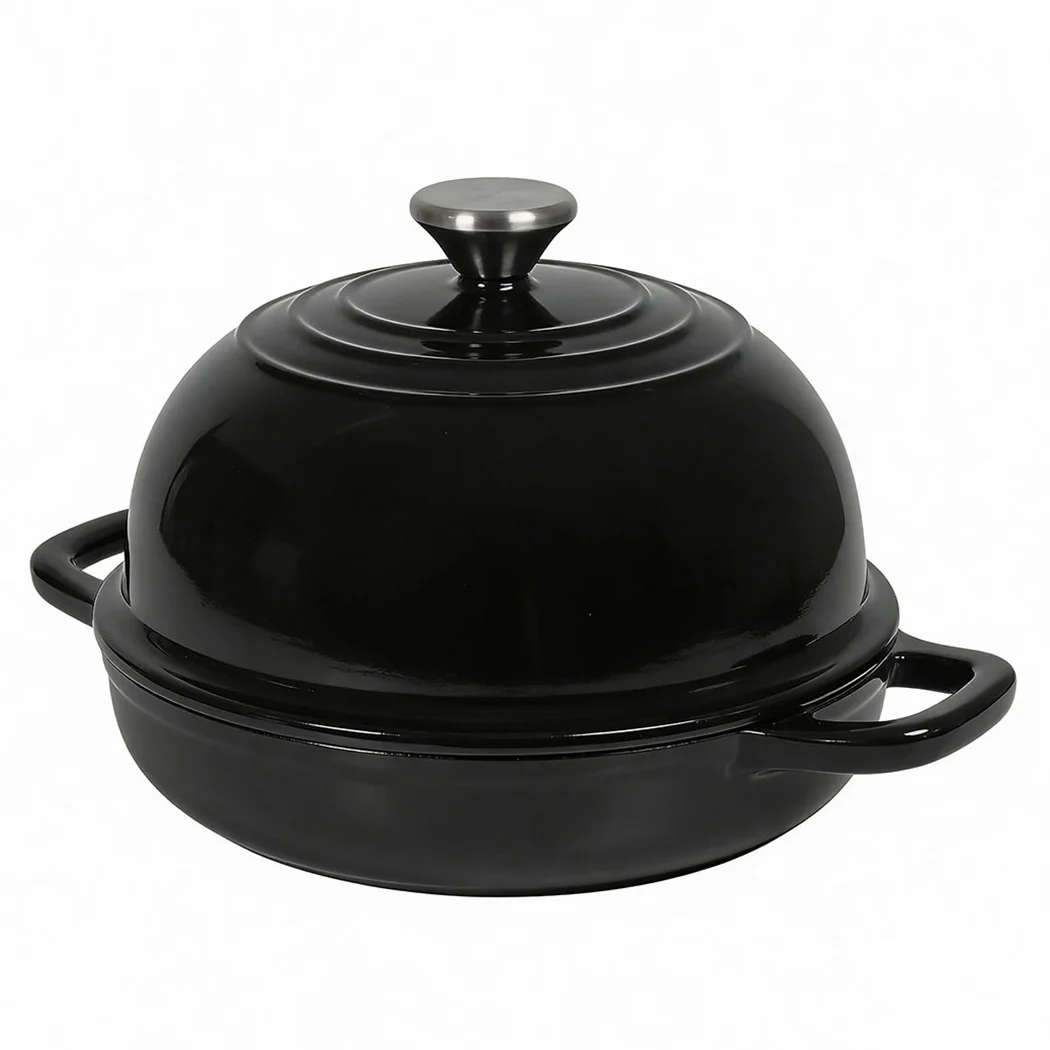 Toque Enamelled Cast Iron Dutch Oven Pot Sourdough Bread Baking Kitchen 24cm - Image 9