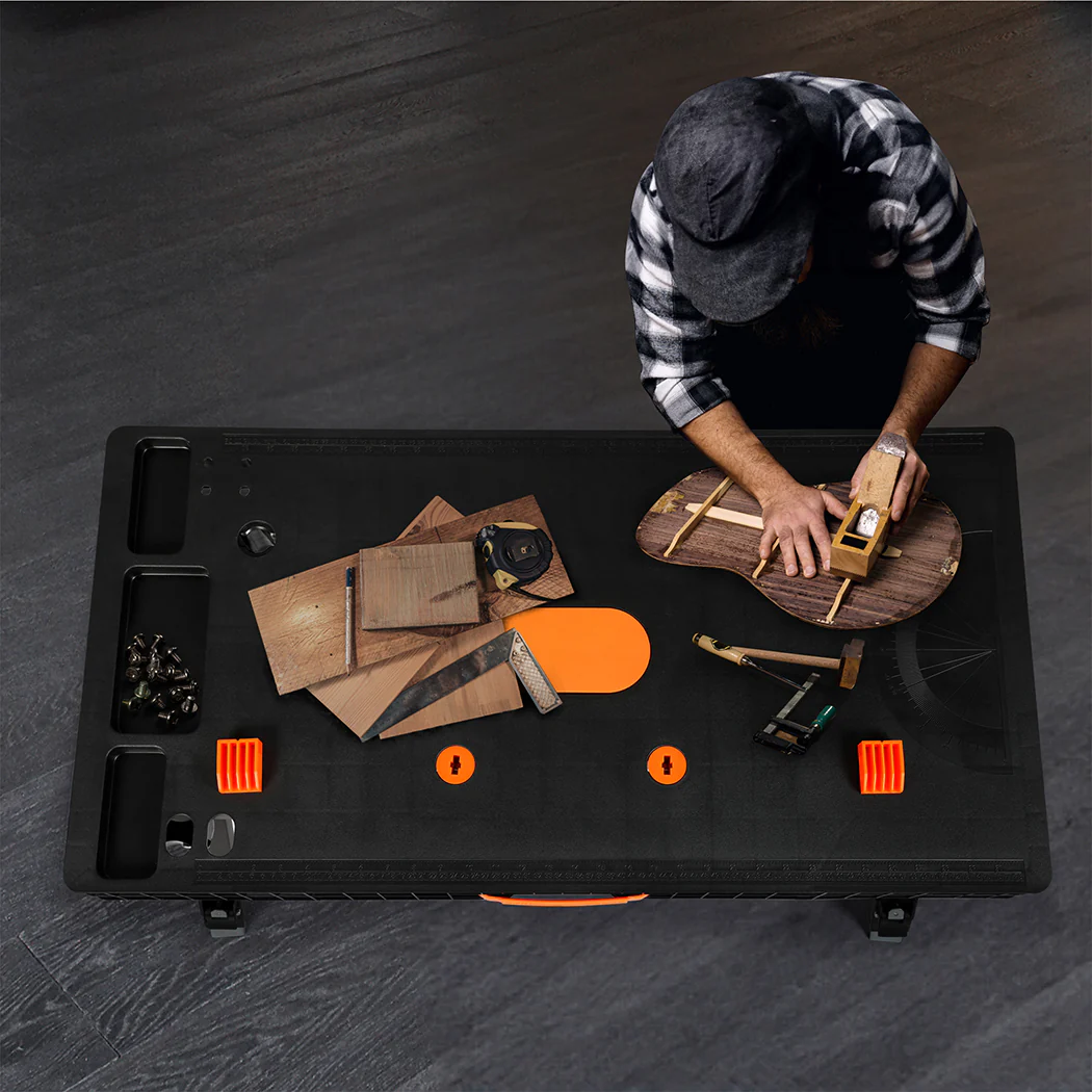 Traderight 5-in-1 Work Table Foldable Workbench 400kg - Image 7