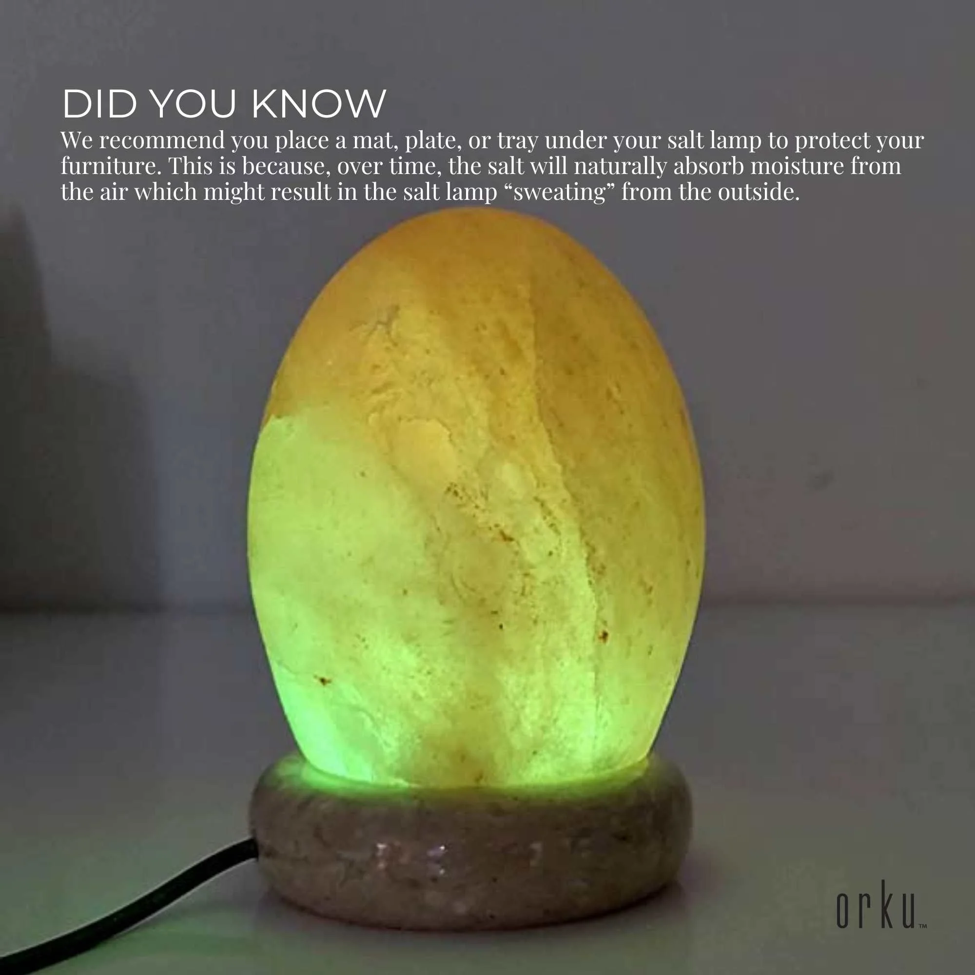 USB Colour Changing Egg Shape Himalayan Pink Salt Lamp Color Change LED Light - Image 5
