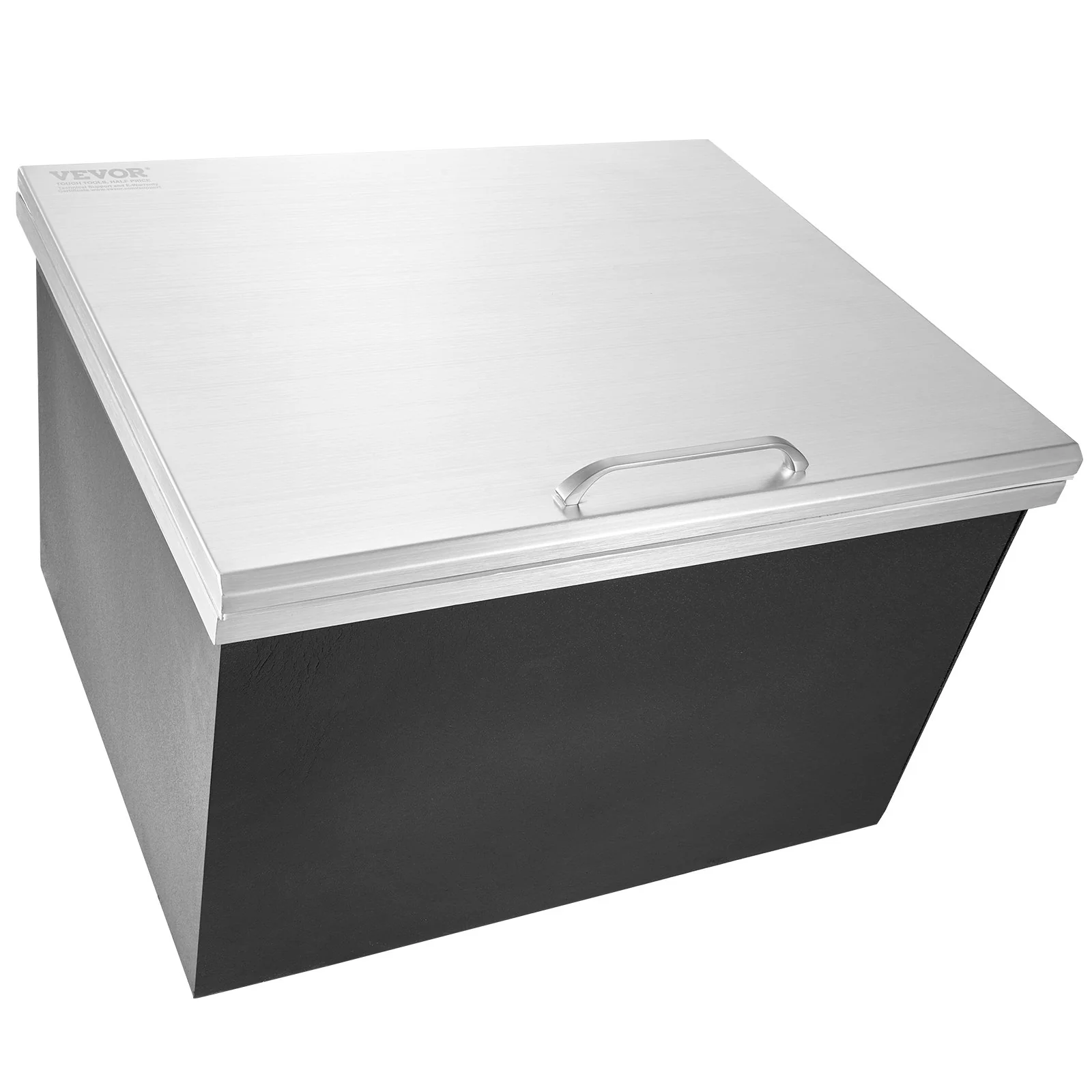 VEVOR Drop in Ice Chest, 28"L x 16"W x 17"H Stainless Steel Ice Cooler, Commercial Ice Bin with Hinged Cover, 40 qt Outdoor Kitchen Ice Bar, Drain-pipe and Drain Plug Included, for Cold Wine Beer - Image 10