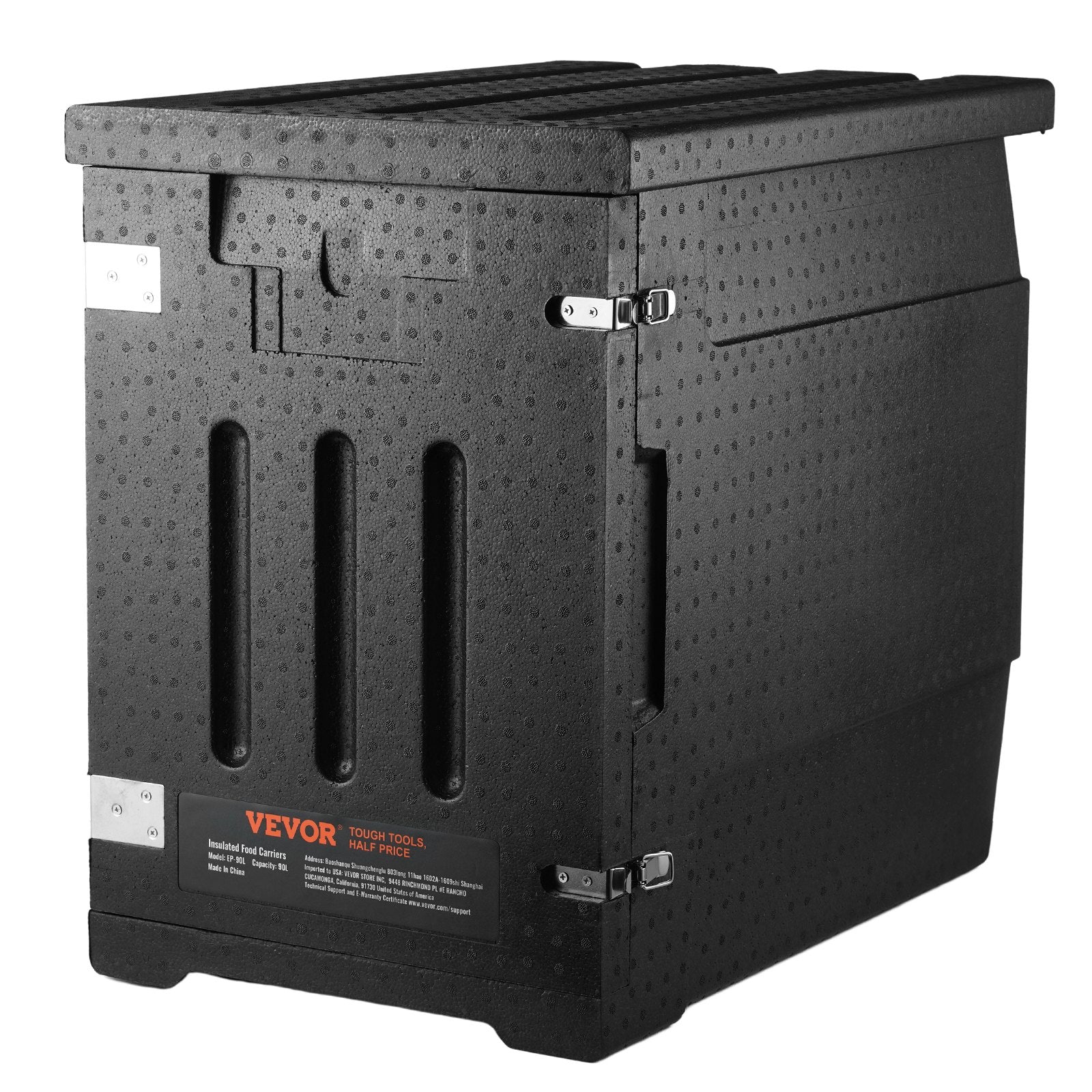 VEVOR Insulated Food Pan Carrier, 90L Hot Box for Catering, LLDPE Food Box Carrier with Double Buckles, Front Loading Food Warmer for Restaurant, Canteen, etc. - Image 10