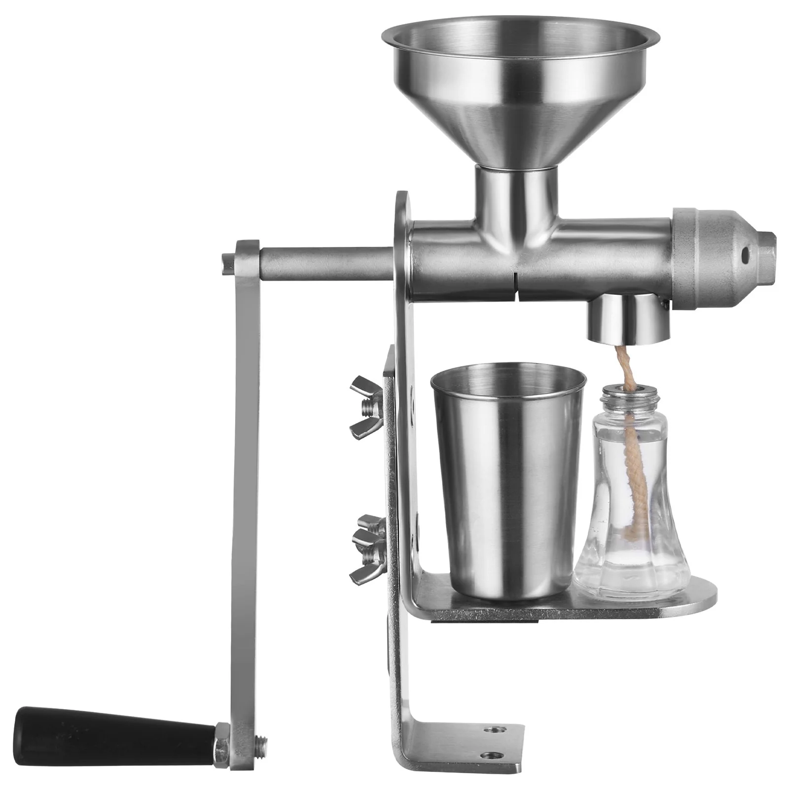 VEVOR Manual Oil Press Machine, Stainless Steel Oil Extractor Machine, Detachable Oil Presser for Effortless Cleaning, Household Oil Expeller for Pressing Peanuts, Sesame Seeds, Rapeseed, Tea Seeds - Image 10