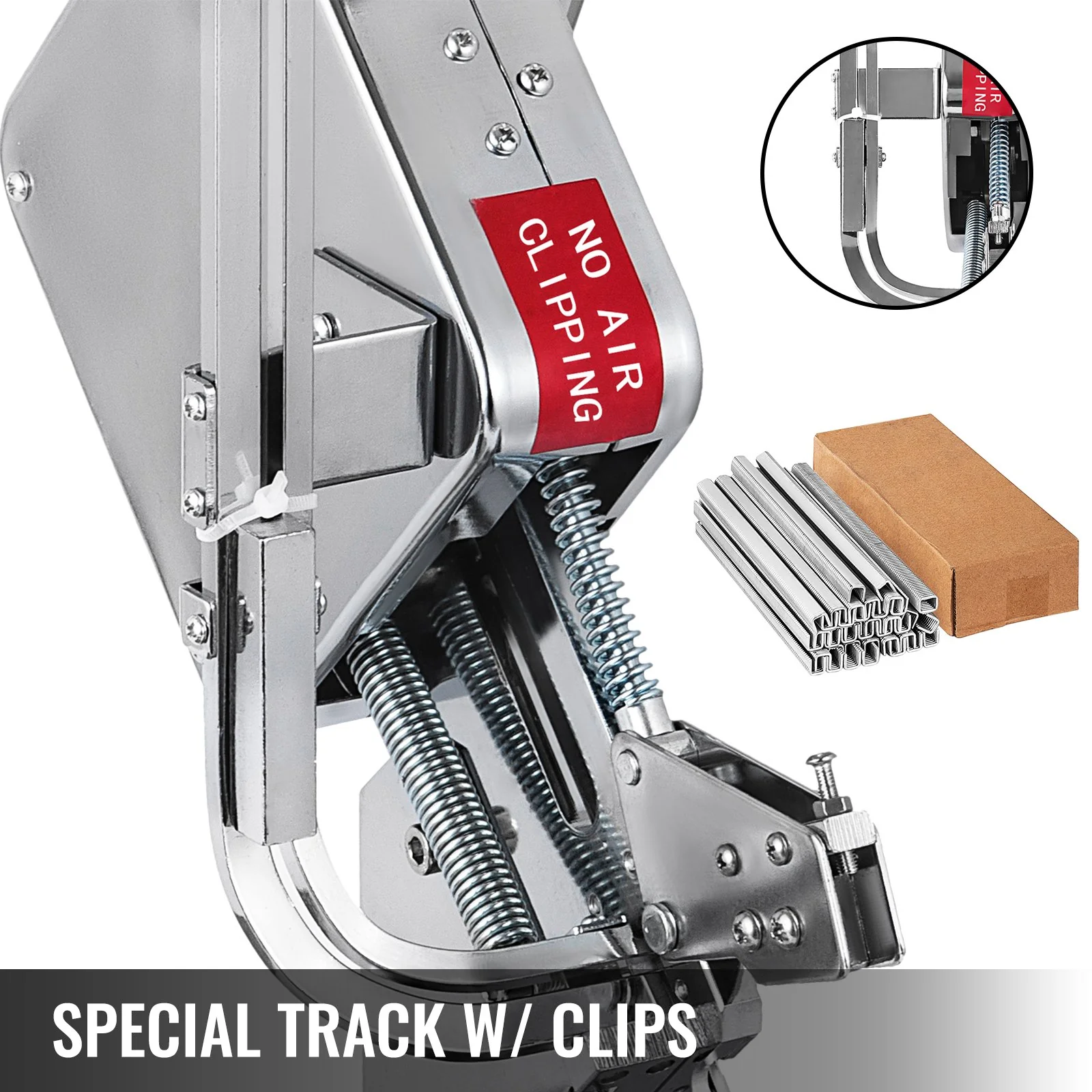 VEVOR Manual U-shape Sausage Clipper Clipping Machine Food Clipping Maker for Sausage Packing Sealing with 2 Boxes of Buckles 8000pcs - Image 5