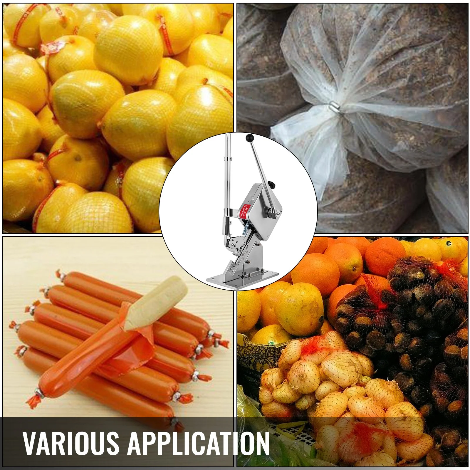 VEVOR Manual U-shape Sausage Clipper Clipping Machine Food Clipping Maker for Sausage Packing Sealing with 2 Boxes of Buckles 8000pcs - Image 7