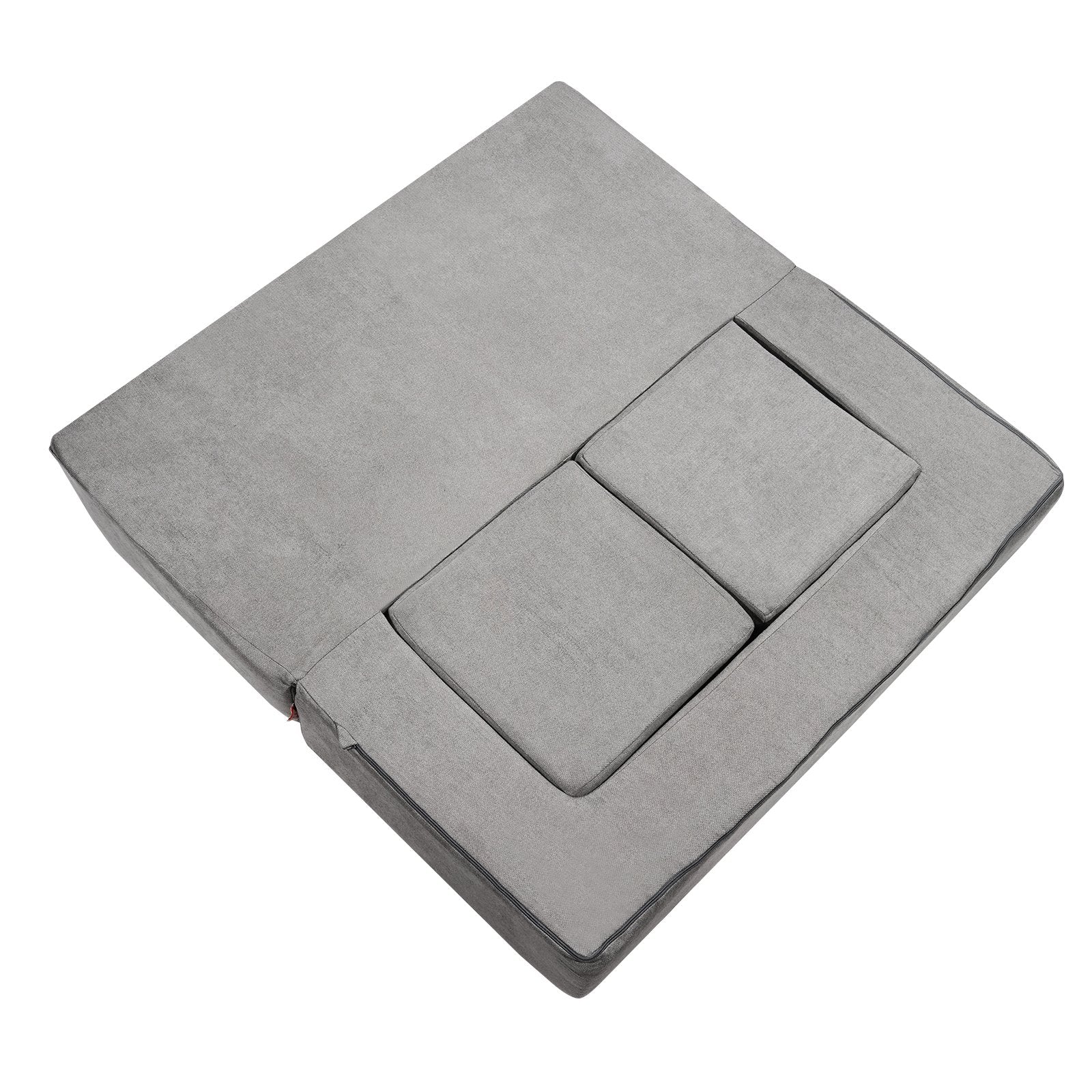 VEVOR Modular Kids Play Couch 4Pcs DIY Creative Child Sectional Sofa Dark Grey - Image 9