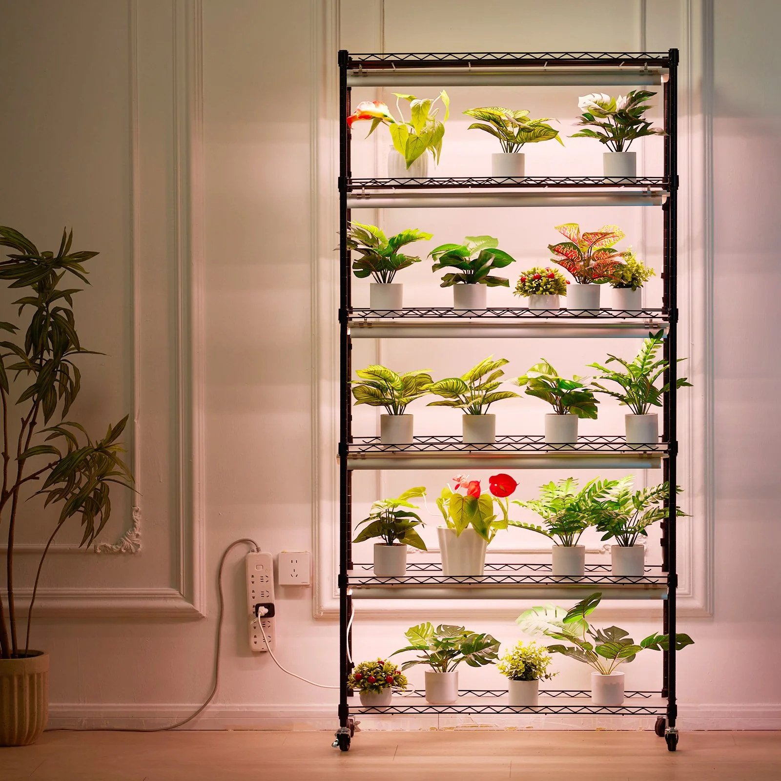 VEVOR Plant Stand with Grow Light 6 Tiers 180W 180 cm Indoor Plant Grow Shelf - Image 8