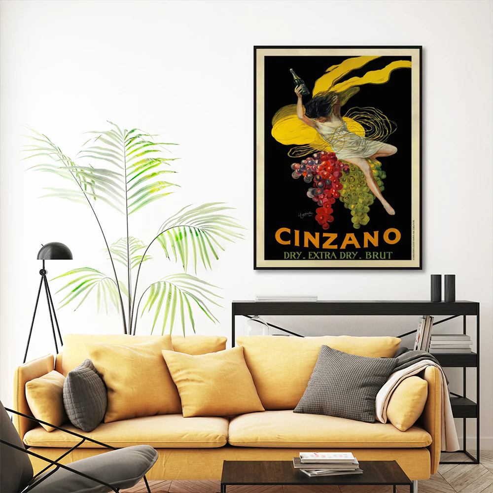 Wall Art 100cmx150cm Cinzano Black Frame Canvas - Image 2