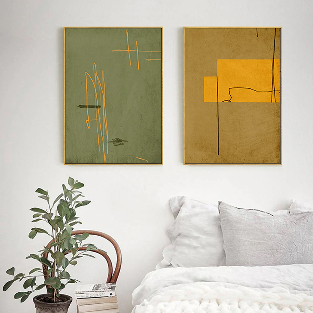 Wall Art 100cmx150cm United Study 2 Sets Gold Frame Canvas - Image 2