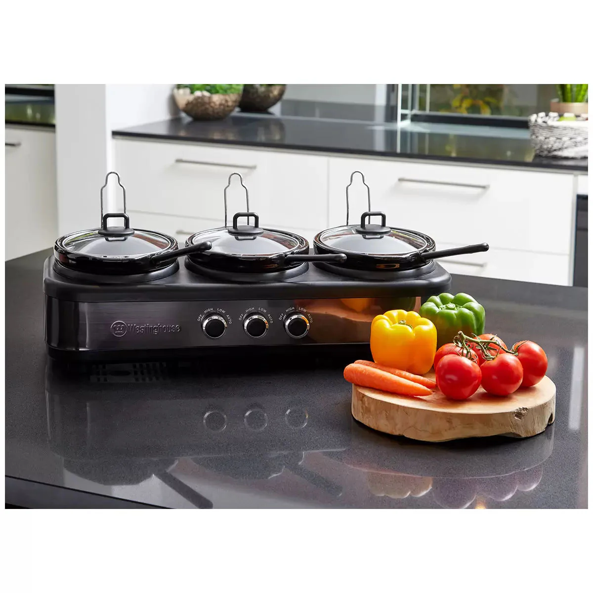 Westinghouse Slow Cooker Ceramic Pots 3 x 2.5L - Image 2