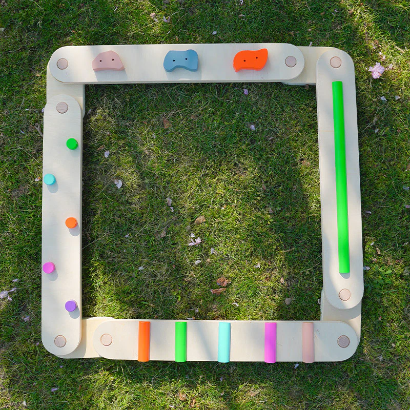 Wooden Sensory Balance Beam Set for Kids - Indoor and Outdoor Balance Training - Image 4