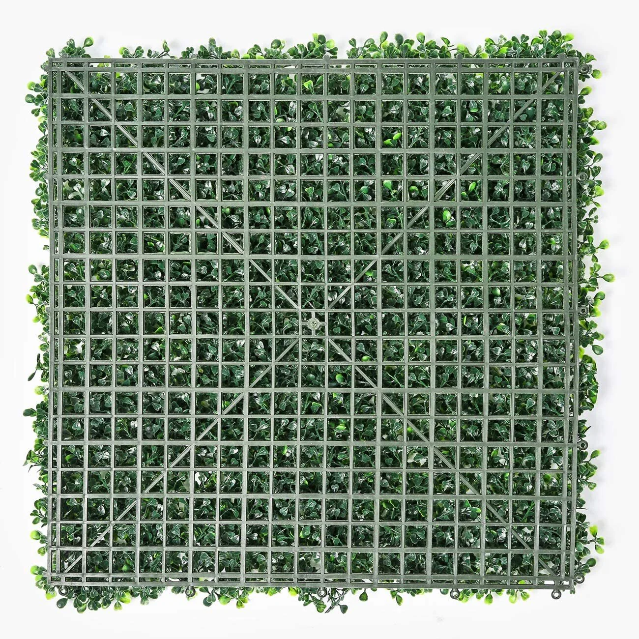 YES4HOMES 12 x Artificial Plant Wall Grass Panels Vertical Garden Tile Fence 50X50CM Green - Image 2