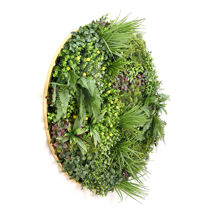 YES4HOMES Artificial Green Wall Plant Garden Flower Panel Disc Art 100cm Grassy UV Resistant-Wonderland - Image 2
