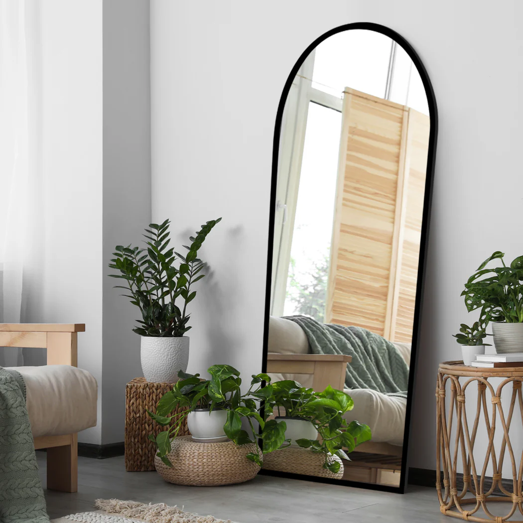 Yezi Floor Mirror Full length Mirrors 1.8M Black - Image 7